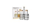 Glass Juice Jars with Metal Stand 3 Pcs 900 ml - Image 2