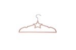 Kids Velvet Clothes Hangers Star Design Pink 10 Pcs