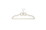 Kids Velvet Clothes Hangers Bow Design Camel 10 Pcs